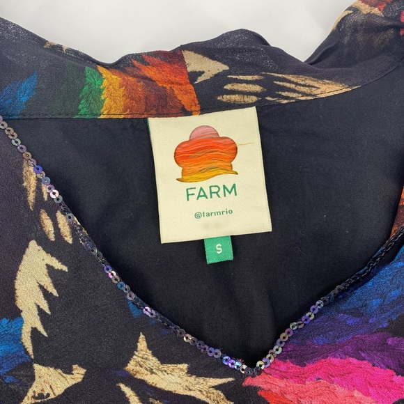 FARM RIO Black Macaws Flight Dress - Picture 14 of 16